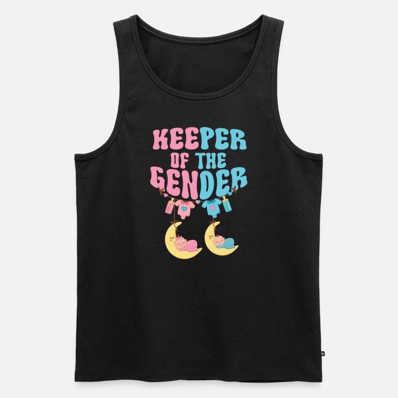 Hüter des Geschlechts - Männer Premium Bio Tank Top - Schwarz
