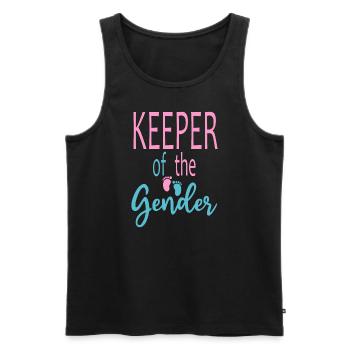 Keeper Of The Gender - Men's Premium Organic Tank Top - black - Front - AI Model Male 178 light (178cm)
