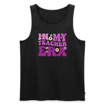 In My Teaching Era Teaching - Men's Premium Organic Tank Top - black - Front - Michal (187cm)