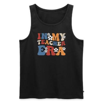 In My Teaching Era Teaching - Men's Premium Organic Tank Top - black - Front - Michal (187cm)