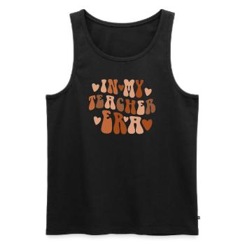 In My Teaching Era Teaching - Men's Premium Organic Tank Top - black - Front - Michal (187cm)