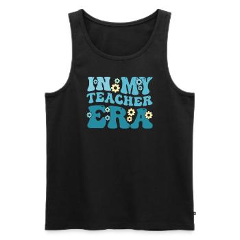 In My Teaching Era Teaching - Men's Premium Organic Tank Top - black - Front - Michal (187cm)