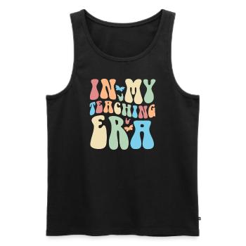 In My Teaching Era Teaching - Men's Premium Organic Tank Top - black - Front - Michal (187cm)