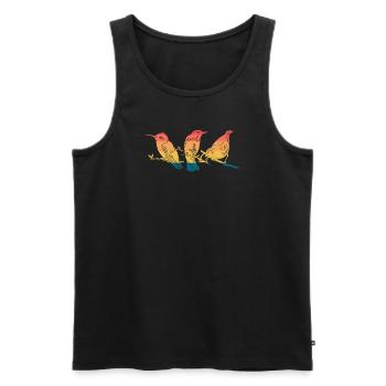 Vogelbeobachtung Vogelbeobachter Ornithologe Vogelliebhaber - Männer Premium Bio Tank Top - Schwarz - Vorne - AI Model Male 178 light (178cm)