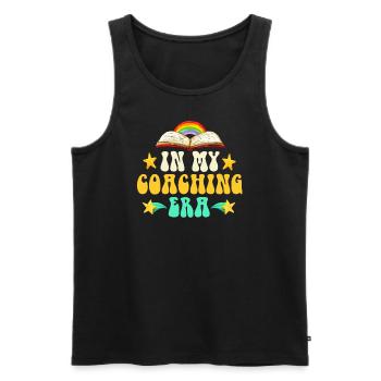 Coach Era Coaching Tees Sports Team Staff - Men's Premium Organic Tank Top - black - Front - Michal (187cm)