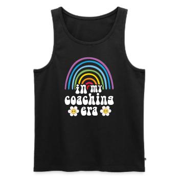 Coach Era Coaching Tees Sports Team Staff - Men's Premium Organic Tank Top - black - Front - Michal (187cm)
