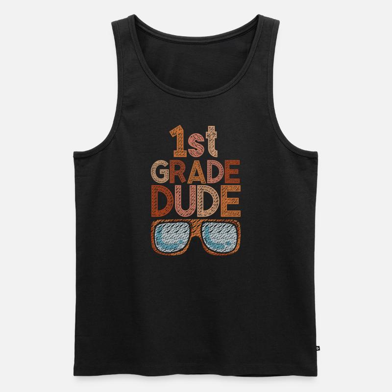 Kindergärtnerin Lustige Studentin 1. Abschluss - Männer Premium Bio Tank Top - Schwarz