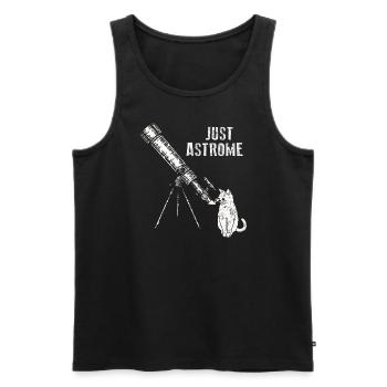 Photographie spatiale Télescope d’observation des étoiles Astronomie - Débardeur bio Premium Homme - noir - Devant - Michal (187cm)
