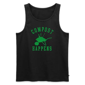Wurm Farmer Wurmkompost Niedliche Männer Frauen Kompostieren - Männer Premium Bio Tank Top - Schwarz - Vorne - Michal (187cm)