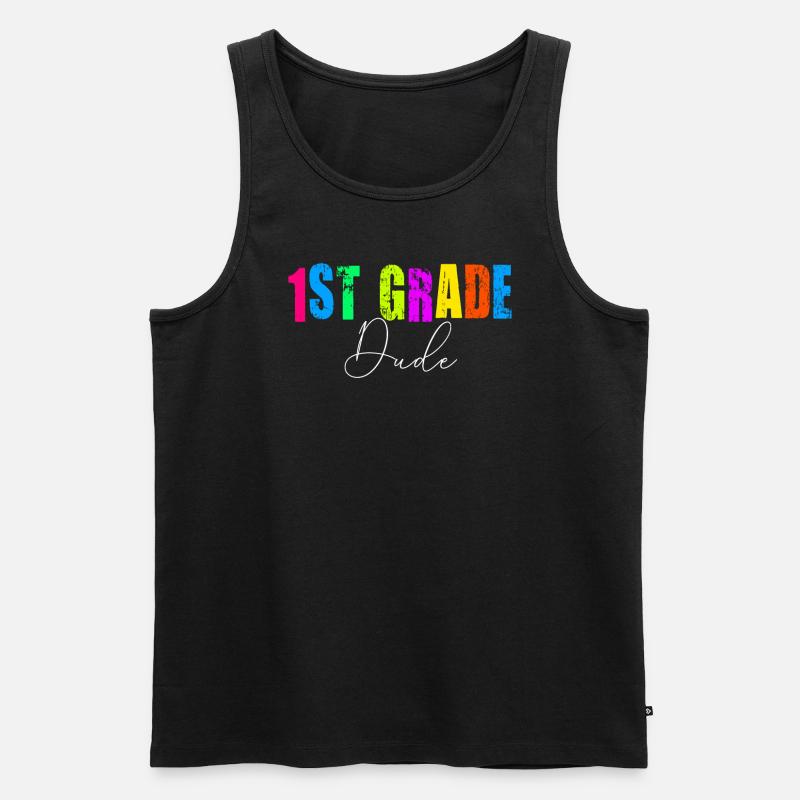 Kindergärtnerin Lustige Studentin 1. Abschluss - Männer Premium Bio Tank Top - Schwarz