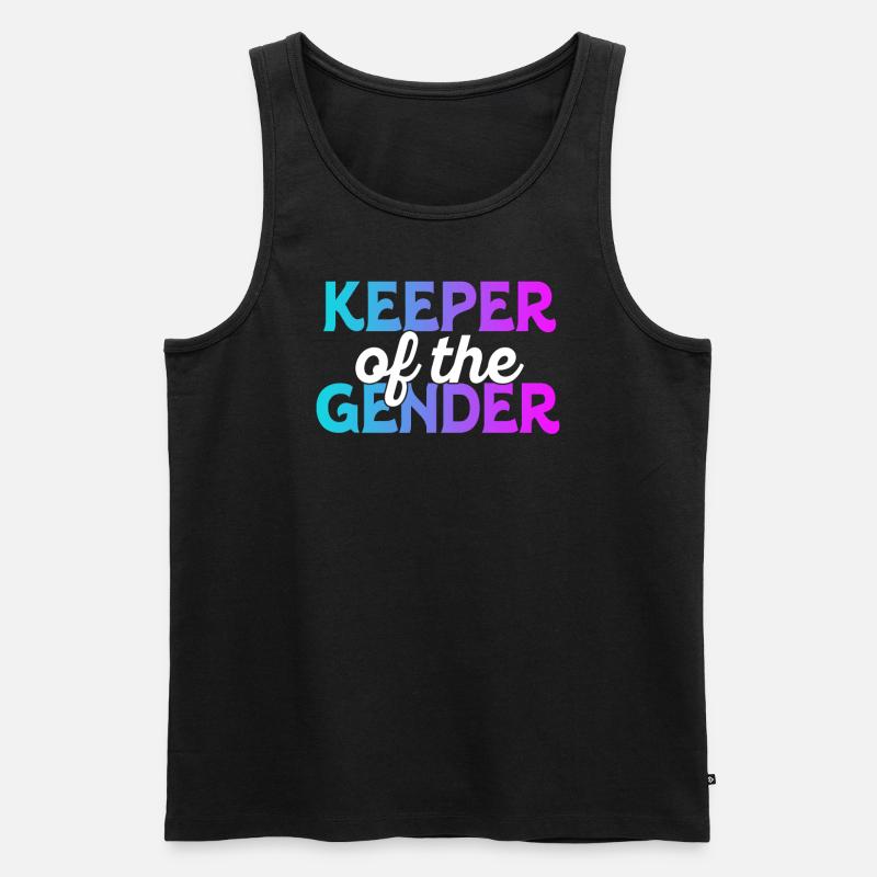 Hüter des Geschlechts - Männer Premium Bio Tank Top - Schwarz
