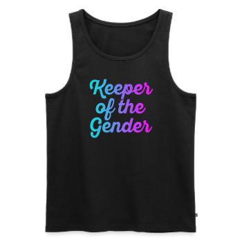 Keeper Of The Gender - Men's Premium Organic Tank Top - black - Front - AI Model Male 178 light (178cm)