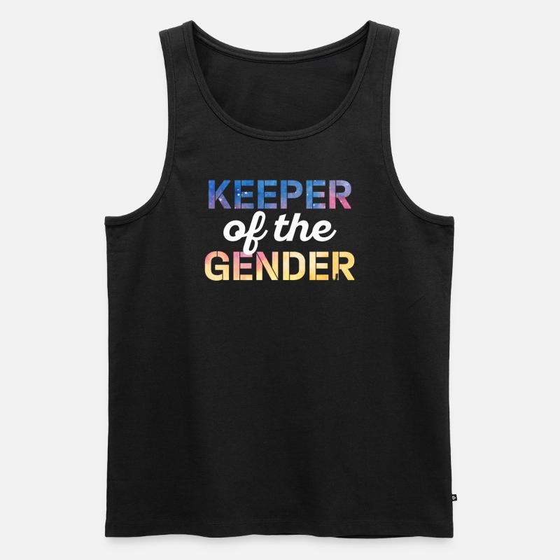 Hüter des Geschlechts - Männer Premium Bio Tank Top - Schwarz