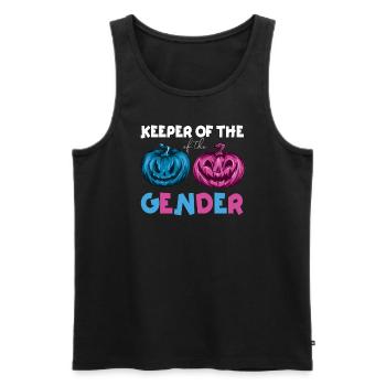 Keeper Of The Gender - Men's Premium Organic Tank Top - black - Front - AI Model Male 178 light (178cm)