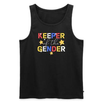 Keeper Of The Gender - Men's Premium Organic Tank Top - black - Front - AI Model Male 178 light (178cm)