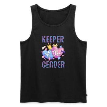 Keeper Of The Gender - Men's Premium Organic Tank Top - black - Front - AI Model Male 178 light (178cm)