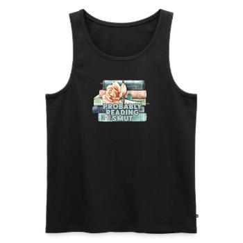 Wahrscheinlich Smut lesen Vintage-Bücher Schmutz - Männer Premium Bio Tank Top - Schwarz - Vorne - Michal (187cm)