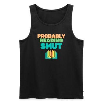Wahrscheinlich Smut lesen Vintage-Bücher Schmutz - Männer Premium Bio Tank Top - Schwarz - Vorne - Michal (187cm)