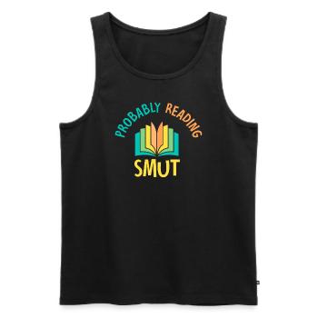 Wahrscheinlich Smut lesen Vintage-Bücher Schmutz - Männer Premium Bio Tank Top - Schwarz - Vorne - Michal (187cm)