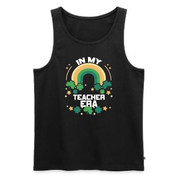 In meiner Lehrzeit Unterricht - Männer Premium Bio Tank Top - Schwarz - Vorne - AI Model Male 178 light (178cm)