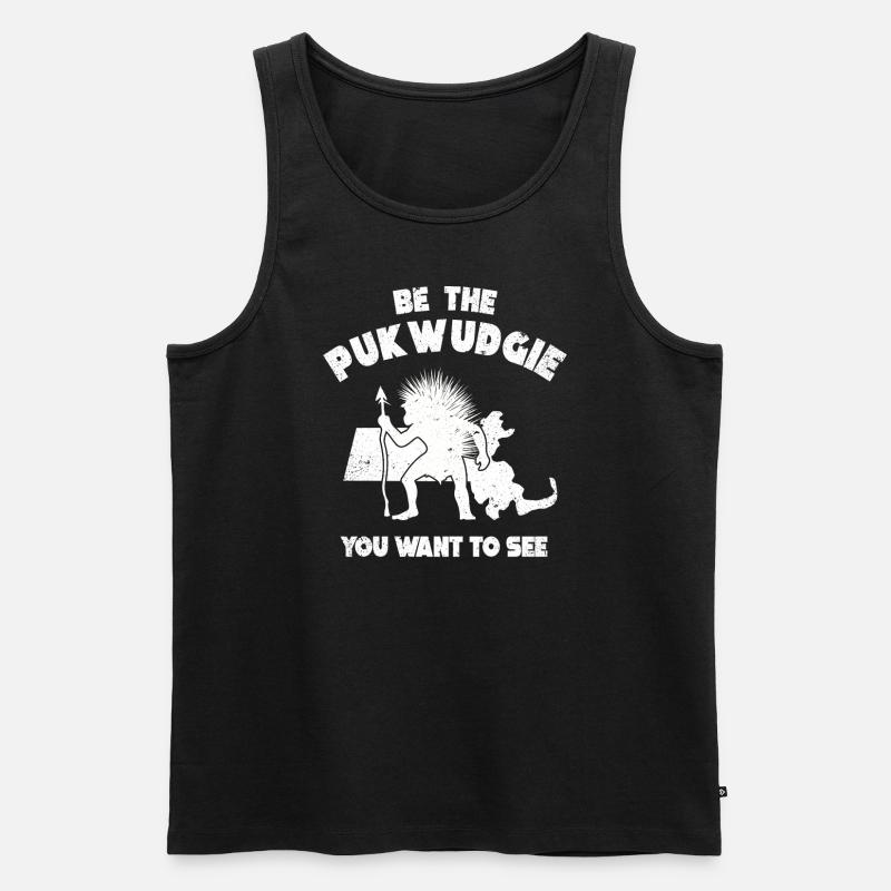 Pukwudgie Kryptide Folklore Mythen - Männer Premium Bio Tank Top - Schwarz