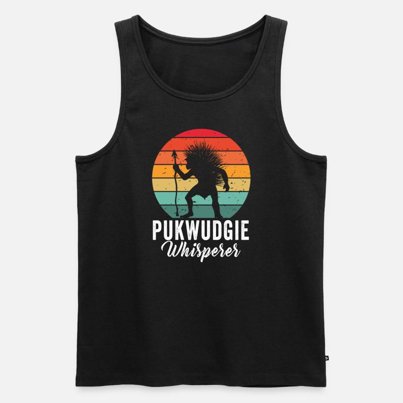 Pukwudgie Kryptide Folklore Mythen - Männer Premium Bio Tank Top - Schwarz