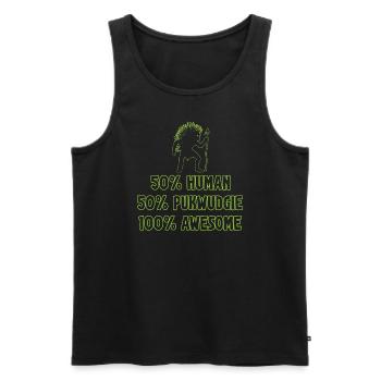Pukwudgie Kryptide Folklore Mythen - Männer Premium Bio Tank Top - Schwarz - Vorne - AI Model Male 178 light (178cm)