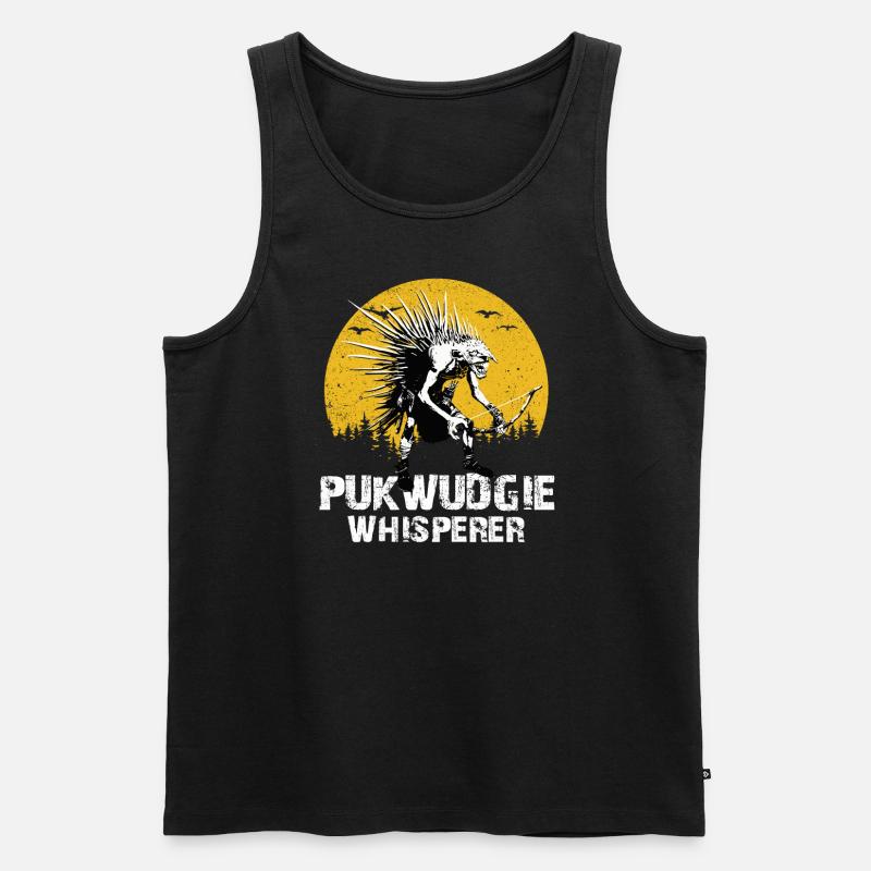 Pukwudgie Kryptide Folklore Mythen - Männer Premium Bio Tank Top - Schwarz