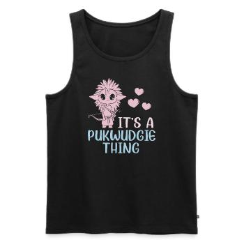 Pukwudgie Kryptide Folklore Mythen - Männer Premium Bio Tank Top - Schwarz - Vorne - AI Model Male 178 light (178cm)