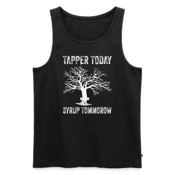 Maple Tree Essence Men Women Funny - Men's Premium Organic Tank Top - black - Front - Michal (187cm)