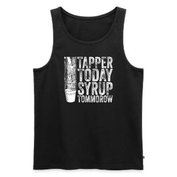 Maple Tree Essence Men Women Funny - Men's Premium Organic Tank Top - black - Front - Michal (187cm)