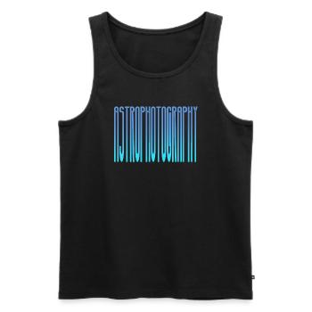 Astronomy Astrophotographer Stargazing - Men's Premium Organic Tank Top - black - Front - AI Model Male 178 light (178cm)