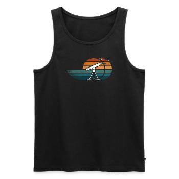 Astronomy Astrophotographer Stargazing - Men's Premium Organic Tank Top - black - Front - AI Model Male 178 light (178cm)