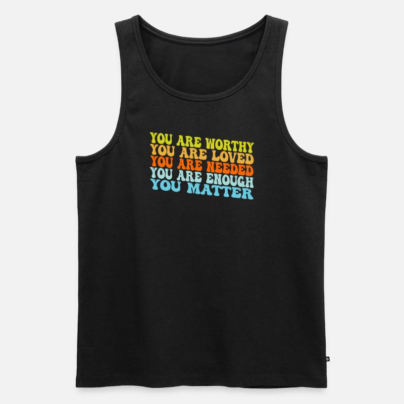 Depression und bipolares Bewusstsein: - Männer Premium Bio Tank Top - Schwarz