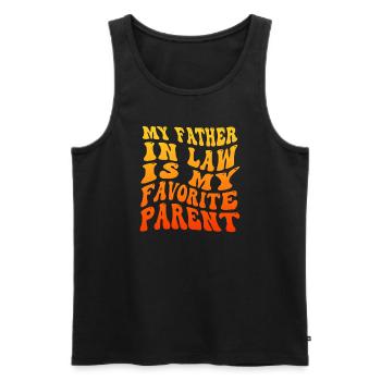 Favorite Son and Father Family Fun - A - Men's Premium Organic Tank Top - black - Front - Michal (187cm)