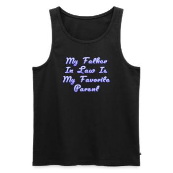 Favorite Son and Father Family Fun - A - Men's Premium Organic Tank Top - black - Front - Michal (187cm)