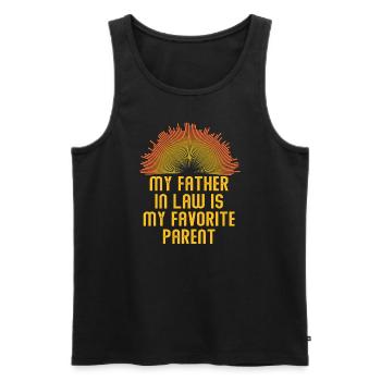 Favorite Son and Father Family Fun - A - Men's Premium Organic Tank Top - black - Front - Michal (187cm)