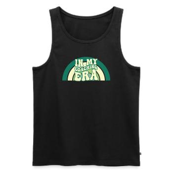Proud Coach Apparel - Best Coach, Team - Men's Premium Organic Tank Top - black - Front - AI Model Male 178 light (178cm)