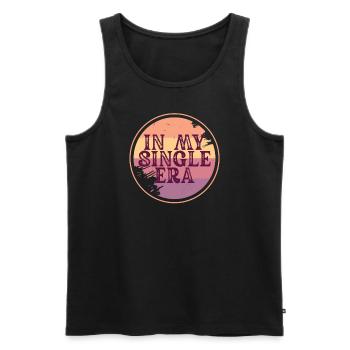 Humour drôle d’amour célibataire : le parfait - Débardeur bio Premium Homme - noir - Devant - Michal (187cm)
