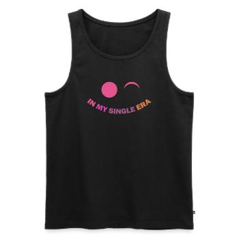 Humour drôle d’amour célibataire : le parfait - Débardeur bio Premium Homme - noir - Devant - Michal (187cm)
