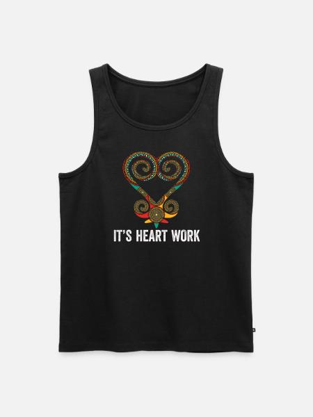 Sankofa Symbol Adinkra Ghana Black - Men's Premium Organic Tank Top - black
