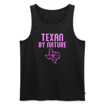 Wildflower Fields Wildflowers Bluebonnet - Men's Premium Organic Tank Top - black - Front - AI Model Male 178 light (178cm)