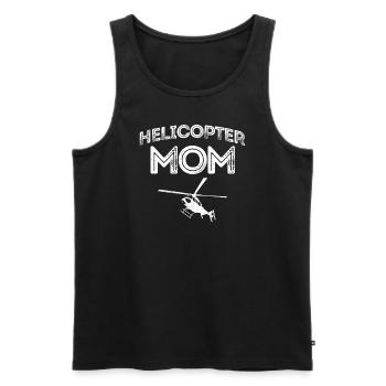 Helikopter Eltern Lustige Helikoptermutter - Männer Premium Bio Tank Top - Schwarz - Vorne - AI Model Male 178 light (178cm)