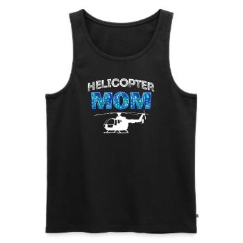 Helikopter Eltern Lustige Helikoptermutter - Männer Premium Bio Tank Top - Schwarz - Vorne - AI Model Male 178 light (178cm)