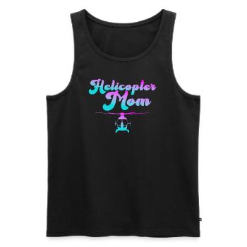 Helikopter Eltern Lustige Helikoptermutter - Männer Premium Bio Tank Top - Schwarz - Vorne - AI Model Male 178 light (178cm)