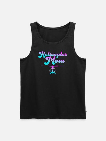 Helikopter Eltern Lustige Helikoptermutter - Männer Premium Bio Tank Top - Schwarz