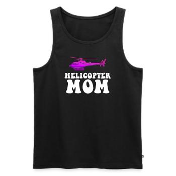 Helikopter Eltern Lustige Helikoptermutter - Männer Premium Bio Tank Top - Schwarz - Vorne - AI Model Male 178 light (178cm)