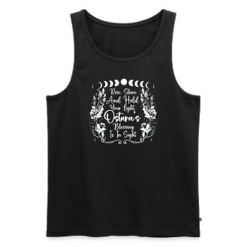 Ostara Witch Moon Eostre Spring Eastern - Men's Premium Organic Tank Top - black - Front - Michal (187cm)