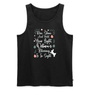 Ostara Witch Moon Eostre Spring Eastern - Men's Premium Organic Tank Top - black - Front - Michal (187cm)