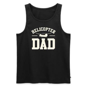 Helikopter Eltern Lustige Männer Pilot - Männer Premium Bio Tank Top - Schwarz - Vorne - AI Model Male 178 light (178cm)